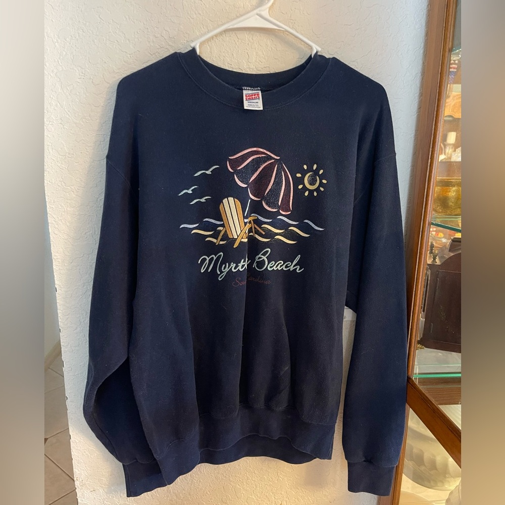 Vintage Y2K Grandma Core Tourist Myrtle Beach Sweatshirt by Soffe Sweats